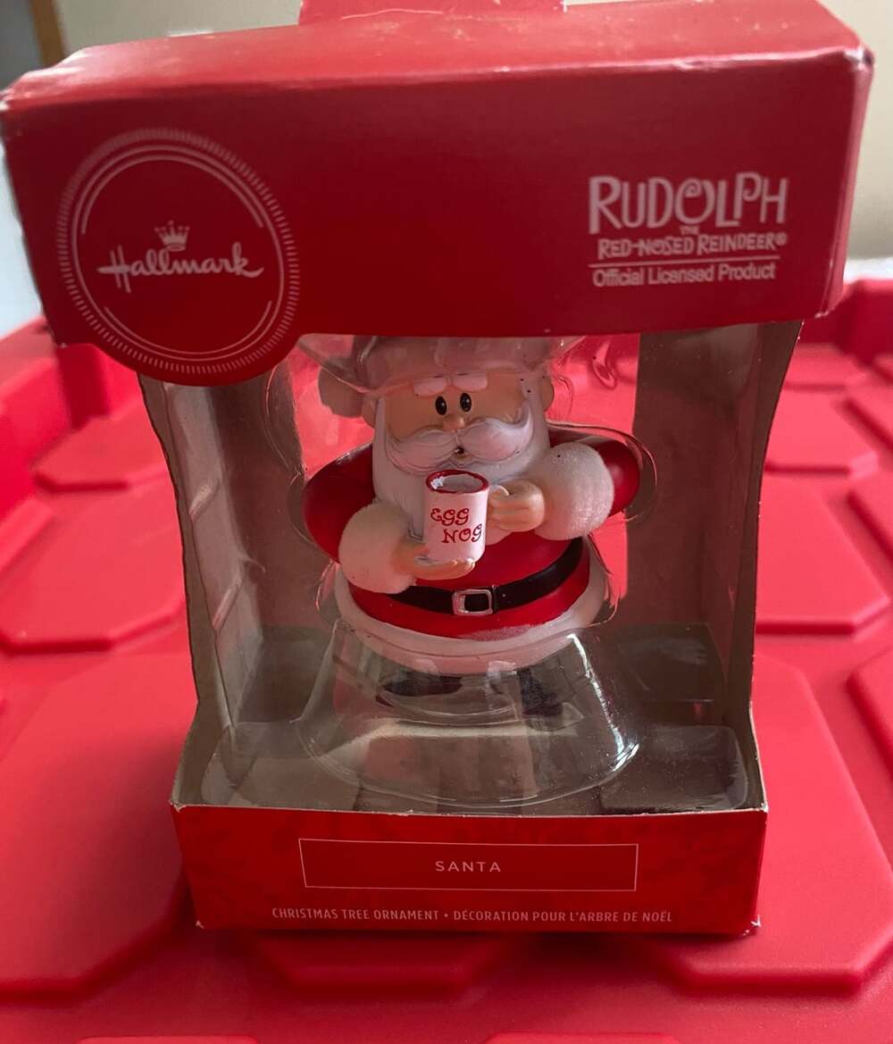 Hallmark Rudolph The Red-Nosed Reindeer Santa Ornament